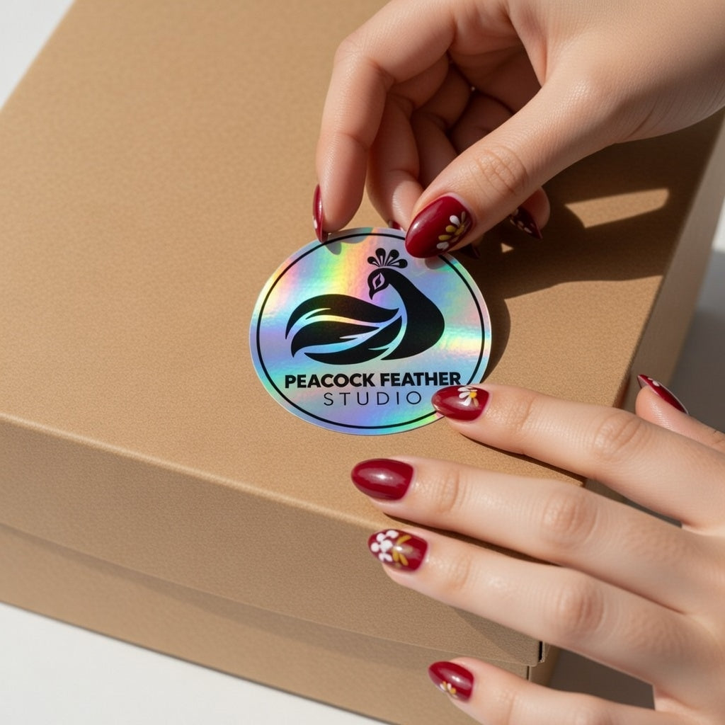 Custom Holographic Waterproof Stickers | Premium Shiny Finish